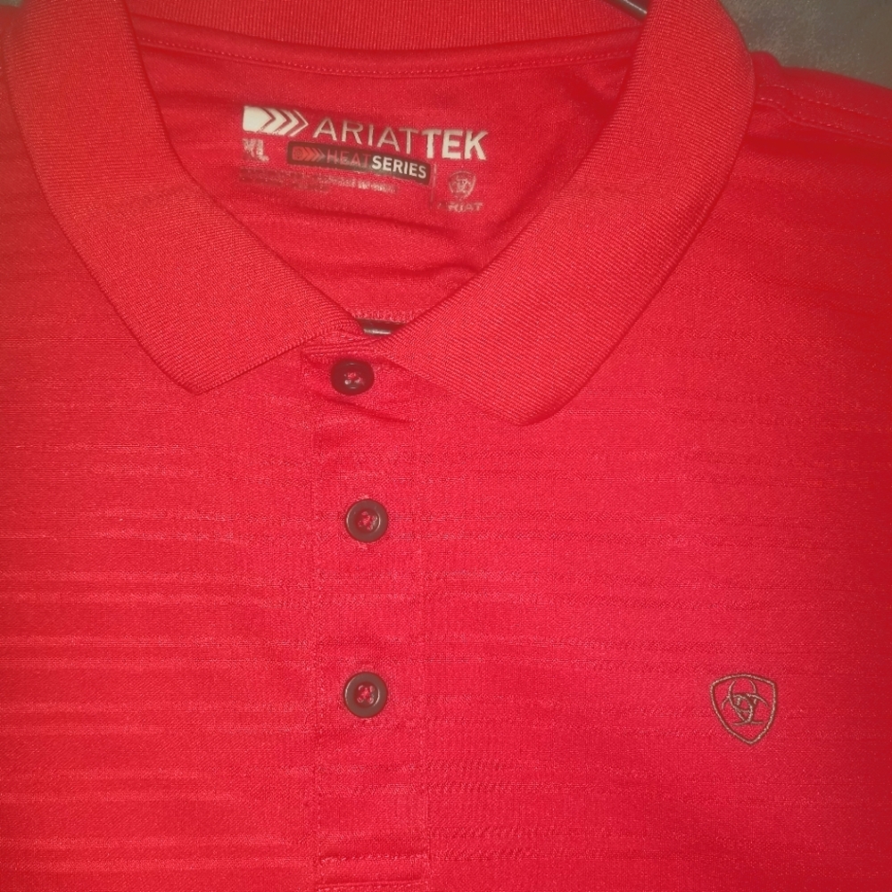 Ariat Mens Ariat Tek Heat Series Polo Shirt